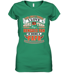 NFL The Only Thing I Love More Than Being A Cincinnati Bengals Fan Is Being A Papa Football Women's V-Neck T-Shirt Women's V-Neck T-Shirt - belovedtshirt