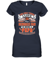 NFL The Only Thing I Love More Than Being A Cincinnati Bengals Fan Is Being A Papa Football Women's V-Neck T-Shirt