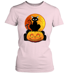 Happy Halloween Spooky Pumpkins Black Cat For Women Women's T-Shirt Women's T-Shirt - belovedtshirt