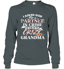 Crazy Grandma design Long Sleeve T-Shirt Long Sleeve T-Shirt - belovedtshirt