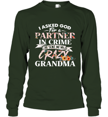 Crazy Grandma design Long Sleeve T-Shirt Long Sleeve T-Shirt - belovedtshirt