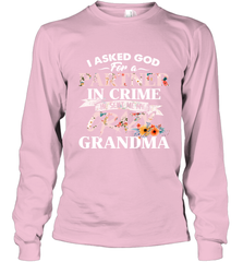 Crazy Grandma design Long Sleeve T-Shirt Long Sleeve T-Shirt - belovedtshirt