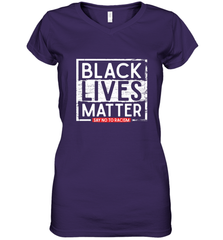 Say Black Lives Matter and No To Racism Human Rights Slogan Women's V-Neck T-Shirt Women's V-Neck T-Shirt - belovedtshirt