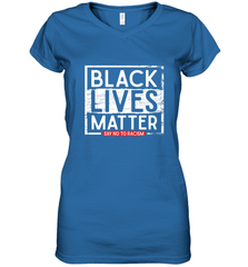 Say Black Lives Matter and No To Racism Human Rights Slogan Women's V-Neck T-Shirt Women's V-Neck T-Shirt - belovedtshirt