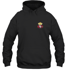 NFL San Francisco 49ers Logo Champion Crorwn Hooded Sweatshirt Hooded Sweatshirt - belovedtshirt