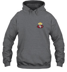 NFL San Francisco 49ers Logo Champion Crorwn Hooded Sweatshirt Hooded Sweatshirt - belovedtshirt