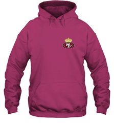 NFL San Francisco 49ers Logo Champion Crorwn Hooded Sweatshirt Hooded Sweatshirt - belovedtshirt