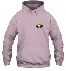 NFL San Francisco 49ers Logo Champion Crorwn Hooded Sweatshirt Hooded Sweatshirt - belovedtshirt