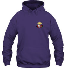 NFL San Francisco 49ers Logo Champion Crorwn Hooded Sweatshirt Hooded Sweatshirt - belovedtshirt