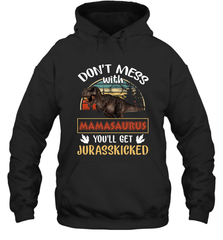 Dont mess with Mamasaurus Hooded Sweatshirt Hooded Sweatshirt - belovedtshirt