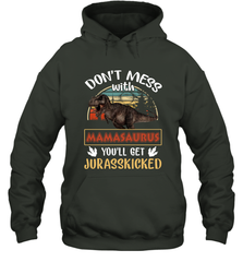 Dont mess with Mamasaurus Hooded Sweatshirt Hooded Sweatshirt - belovedtshirt