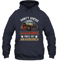 Dont mess with Mamasaurus Hooded Sweatshirt Hooded Sweatshirt - belovedtshirt