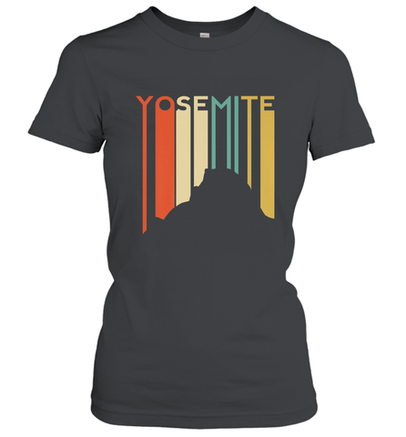 Yosemite National Park Retro Half Dome El Capitan Cali Women's T-Shirt Women's T-Shirt / Black / S Women's T-Shirt - belovedtshirt