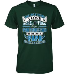 NFL The Only Thing I Love More Than Being A Carolina Panthers Fan Is Being A Papa Football Men's Premium T-Shirt Men's Premium T-Shirt - belovedtshirt