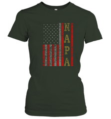 Cool Patriotic Napa US Flag Women's T-Shirt Women's T-Shirt - belovedtshirt