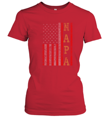 Cool Patriotic Napa US Flag Women's T-Shirt Women's T-Shirt - belovedtshirt