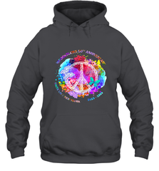 Woodstocks 50th Anniversary Peace Love tee Hooded Sweatshirt Hooded Sweatshirt - belovedtshirt