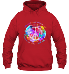 Woodstocks 50th Anniversary Peace Love tee Hooded Sweatshirt Hooded Sweatshirt - belovedtshirt