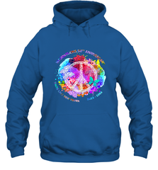 Woodstocks 50th Anniversary Peace Love tee Hooded Sweatshirt Hooded Sweatshirt - belovedtshirt