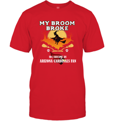 Broom Broke So I Became an Arizona Cardinals Fan  NFL Halloween Costume Men's T-Shirt Men's T-Shirt - belovedtshirt