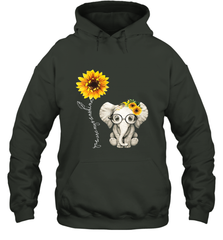 You Are My Sunshine Hippie Sunflower Elephant Gift Friend Hooded Sweatshirt Hooded Sweatshirt - belovedtshirt