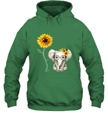 You Are My Sunshine Hippie Sunflower Elephant Gift Friend Hooded Sweatshirt Hooded Sweatshirt - belovedtshirt