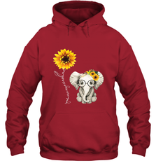You Are My Sunshine Hippie Sunflower Elephant Gift Friend Hooded Sweatshirt Hooded Sweatshirt - belovedtshirt