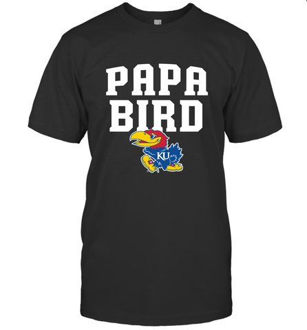 Kansas Jayhawks Papa Bird Men's T-Shirt Men's T-Shirt / Black / S Men's T-Shirt - belovedtshirt