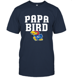 Kansas Jayhawks Papa Bird Men's T-Shirt
