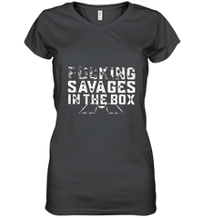 Fucking Savages In That Box Women's V-Neck T-Shirt Women's V-Neck T-Shirt - belovedtshirt
