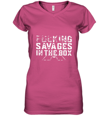 Fucking Savages In That Box Women's V-Neck T-Shirt Women's V-Neck T-Shirt - belovedtshirt
