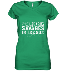 Fucking Savages In That Box Women's V-Neck T-Shirt Women's V-Neck T-Shirt - belovedtshirt