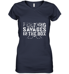 Fucking Savages In That Box Women's V-Neck T-Shirt Women's V-Neck T-Shirt - belovedtshirt