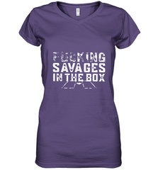 Fucking Savages In That Box Women's V-Neck T-Shirt Women's V-Neck T-Shirt - belovedtshirt