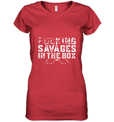 Fucking Savages In That Box Women's V-Neck T-Shirt Women's V-Neck T-Shirt - belovedtshirt