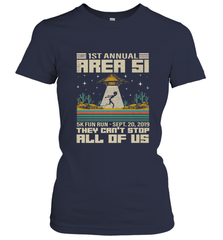 Storm Area 51 5K Fun Run They Can't Stop Us All Vintage UFO Women's T-Shirt Women's T-Shirt - belovedtshirt