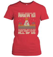 Storm Area 51 5K Fun Run They Can't Stop Us All Vintage UFO Women's T-Shirt Women's T-Shirt - belovedtshirt