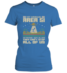 Storm Area 51 5K Fun Run They Can't Stop Us All Vintage UFO Women's T-Shirt Women's T-Shirt - belovedtshirt