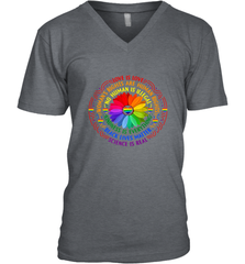 Rainbow Black Lives Matter Science LGBT Pride Flower Men's V-Neck Men's V-Neck - belovedtshirt