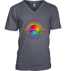 Rainbow Black Lives Matter Science LGBT Pride Flower Men's V-Neck Men's V-Neck - belovedtshirt