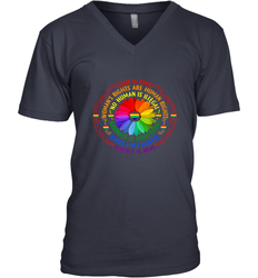 Rainbow Black Lives Matter Science LGBT Pride Flower Men's V-Neck