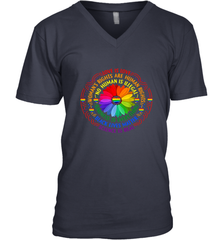 Rainbow Black Lives Matter Science LGBT Pride Flower Men's V-Neck Men's V-Neck - belovedtshirt