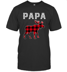 Papa Moose Red Plaid Christmas Pajama Men's T-Shirt Men's T-Shirt - belovedtshirt