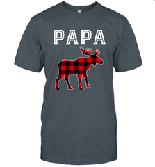 Papa Moose Red Plaid Christmas Pajama Men's T-Shirt Men's T-Shirt - belovedtshirt