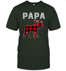Papa Moose Red Plaid Christmas Pajama Men's T-Shirt Men's T-Shirt - belovedtshirt