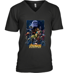 Marvel Avengers Infinity War Neon Team 2 Men's V-Neck