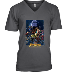 Marvel Avengers Infinity War Neon Team 2 Men's V-Neck Men's V-Neck - belovedtshirt