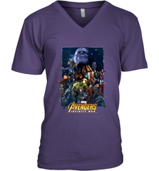 Marvel Avengers Infinity War Neon Team 2 Men's V-Neck Men's V-Neck - belovedtshirt