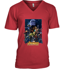Marvel Avengers Infinity War Neon Team 2 Men's V-Neck Men's V-Neck - belovedtshirt