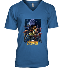 Marvel Avengers Infinity War Neon Team 2 Men's V-Neck Men's V-Neck - belovedtshirt